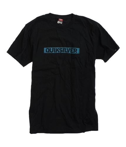 Quiksilver Mens Regular Fit Crew Neck Graphic T-Shirt blk S