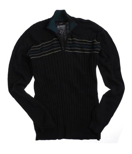 American Rag Mens 1/4 Zip Up Knit Sweater deepblack S