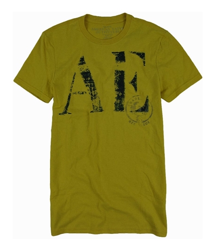 American Eagle Outfitters Mens Ae Vintage Fit Graphic T-Shirt yellowgold XS