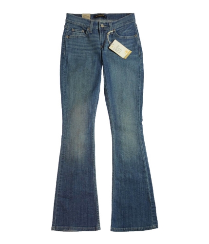 Levi's Womens 524 Flare Paper Doll Denim Skinny Fit Jeans lightwash 1/2x32
