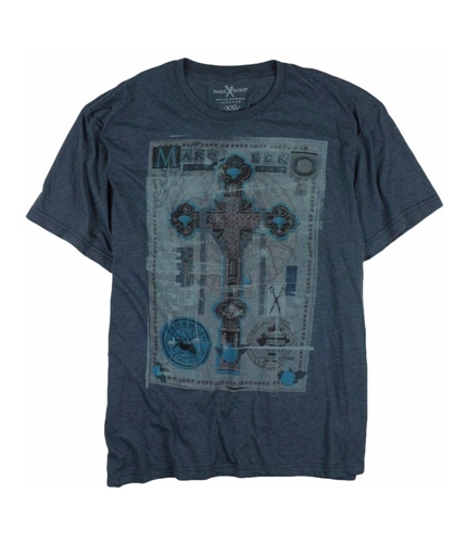 Marc Ecko Mens Iron Cross Ii Graphic T-Shirt truenavy 2XL