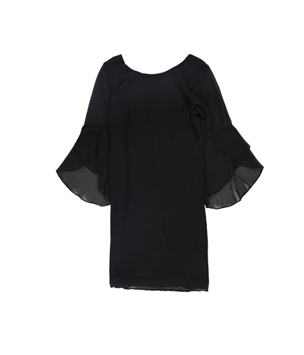 Thalia Sodi Womens Flare Sleeve Sheath Dress black S