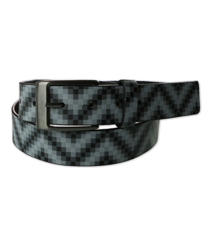 American Rag Mens Checkered Leather Belt multicolor M