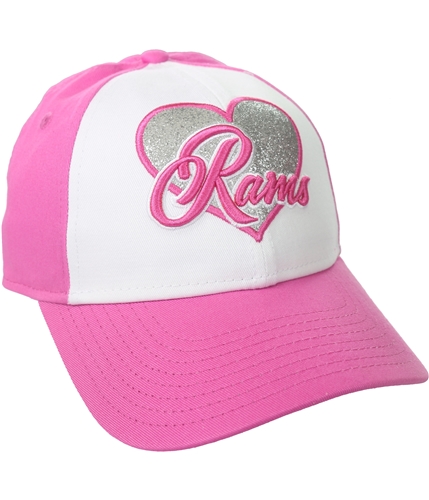 New Era Girls Glitter Heart Rams Baseball Cap pink One Size