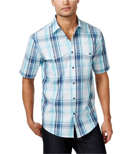 Alfani Mens Pendleton Plaid Button Up Shirt seacoast S