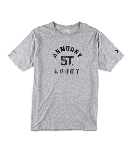Under Armour Mens Vintage Basketball Graphic T-Shirt grayheather 2XL