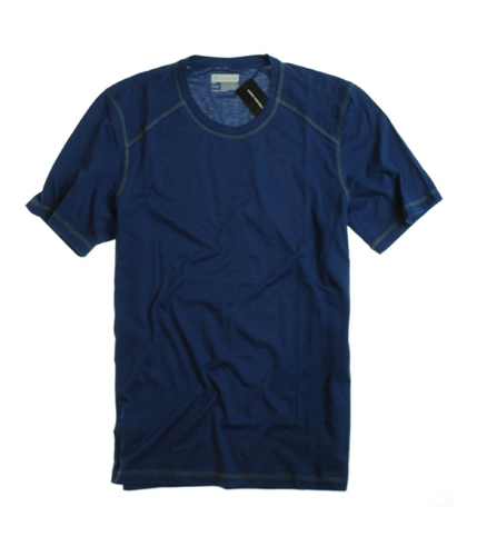 I-N-C Mens Ss Raglan Crew Graphic T-Shirt blueopal S