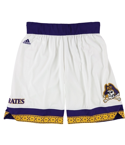 Adidas Mens East Carolina Pirates Athletic Workout Shorts white 2XL