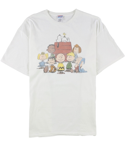 Junk Food Mens Peanuts Graphic T-Shirt white XS