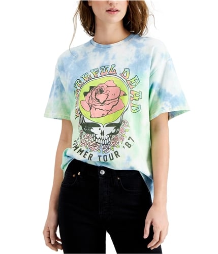 Junk Food Womens Grateful Dead Tie Dye Graphic T-Shirt multicolor XS