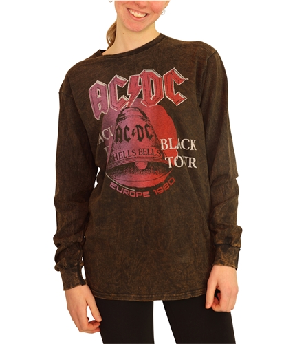 Junk Food Womens ACDC Europe '80 Tour Graphic T-Shirt black XS