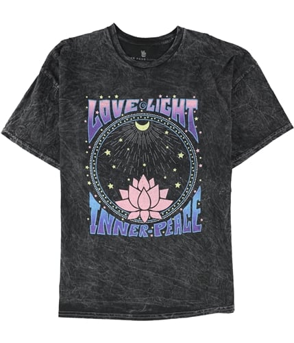 Junk Food Mens Love Light Inner Peace Graphic T-Shirt black XS