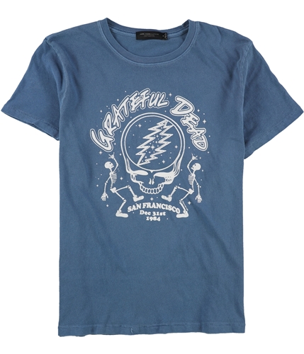 Junk Food Womens Grateful Dead Dec 31st 1984 Graphic T-Shirt blue S