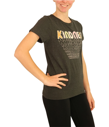 Junk Food Womens Kindness Graphic T-Shirt dkgray XS