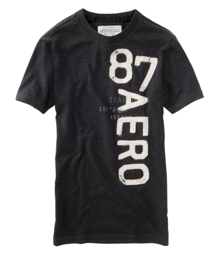Aeropostale Mens 87 Aero Graphic T-Shirt black XL