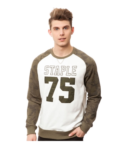 Staple Mens The Brooks Raglan Sweatshirt olive XL