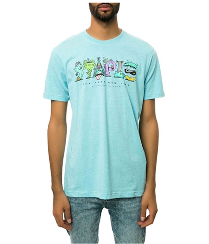 Staple Mens The Staple Monster Graphic T-Shirt seafoam XS