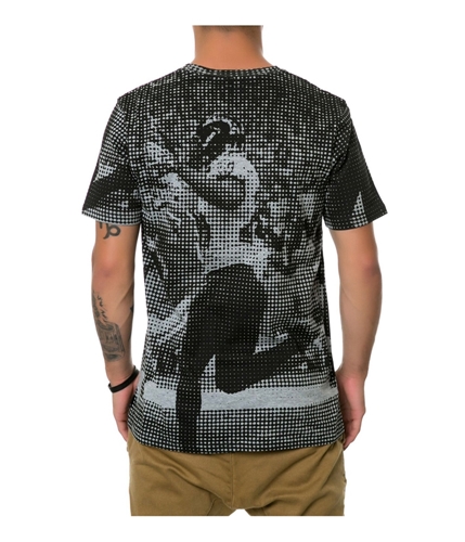 Staple Mens The Gridiron Graphic T-Shirt blk XL
