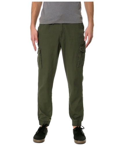 Staple Mens The Canvas Cuff Casual Jogger Pants olive 32x28