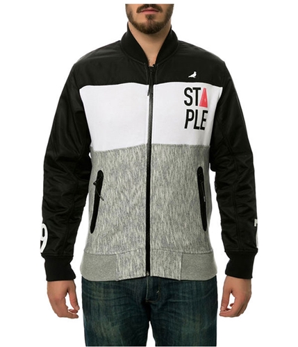 Staple Mens The Tour Track Jacket Sweatshirt heathergry S