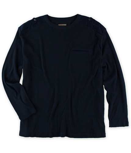Alfani Mens Solid Ls Thermal Sweater authnavy 2XLT