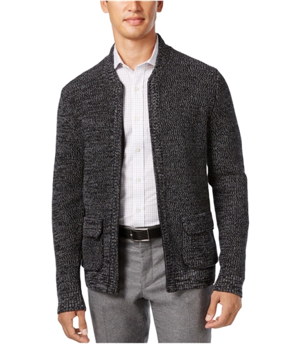 Alfani Mens Full-Zip Cardigan Sweater deepblackcbo S