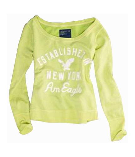 American Eagle Outfitters Womens Mtn. Pass Pull Over Sweatshirt greenyellow S
