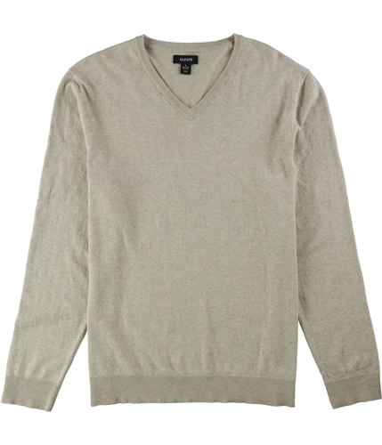 Alfani Mens V-Neck Pullover Sweater sandcastlehtr S