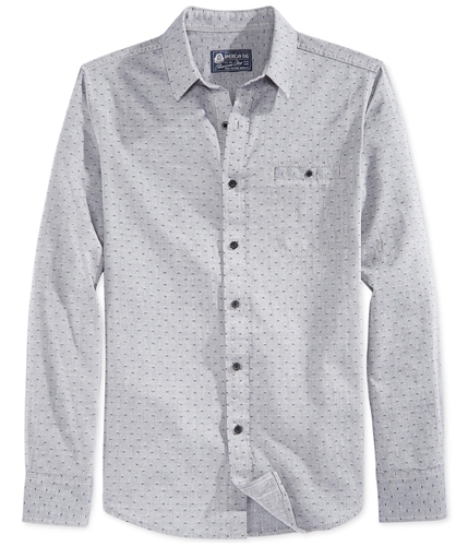 American Rag Mens Toni Printed Button Up Shirt deepblack XL