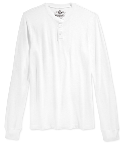 American Rag Mens Thermal Henley Sweater brightwhite XL