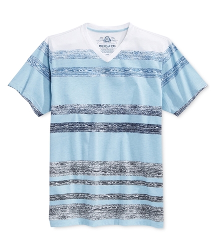 American Rag Mens Cold Striped Basic T-Shirt brightwhite L