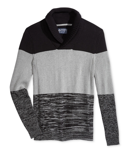 American Rag Mens Colorblock Long Sleeve Pullover Sweater deepblack XL