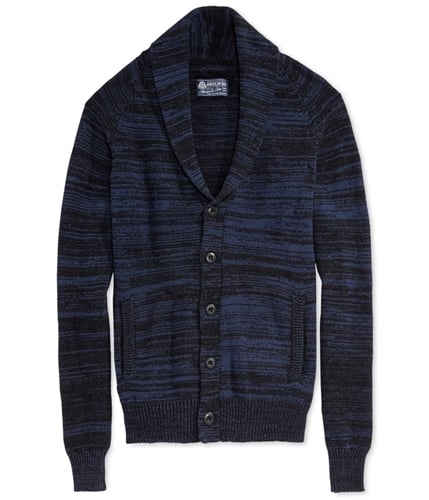 American Rag Mens Feeder Cardigan Sweater blueblack 2XL