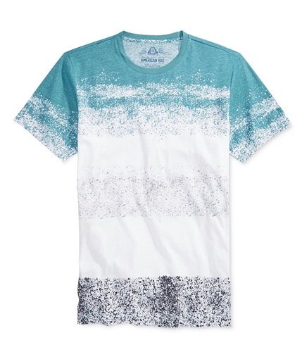 American Rag Mens Sprayed-Stripe Basic T-Shirt dulljade XL