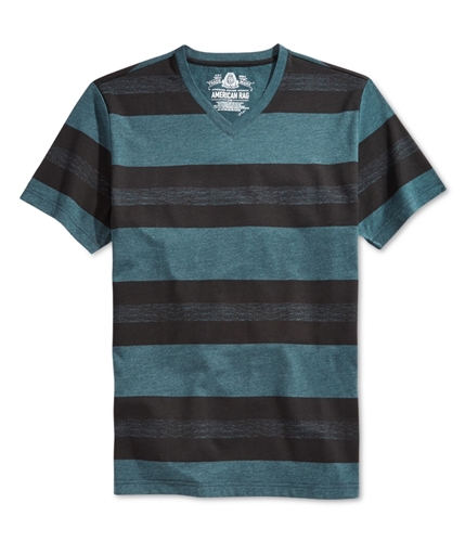 American Rag Mens Striped Basic T-Shirt deepblack M