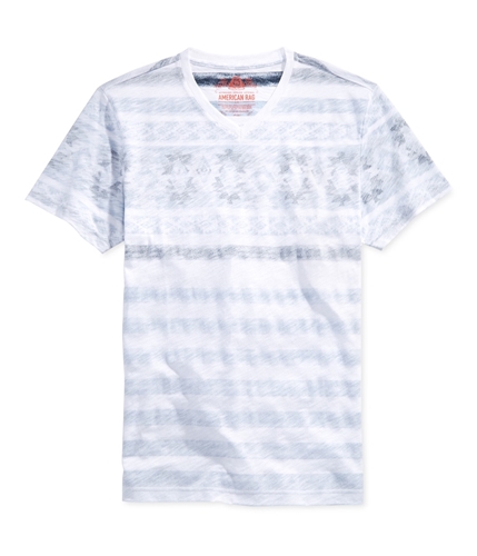 American Rag Mens Striped Basic T-Shirt bluefog S