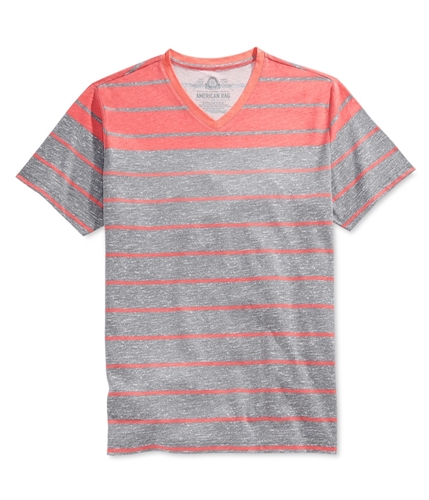 American Rag Mens Colorblock Stripe Basic T-Shirt canyoncoral M