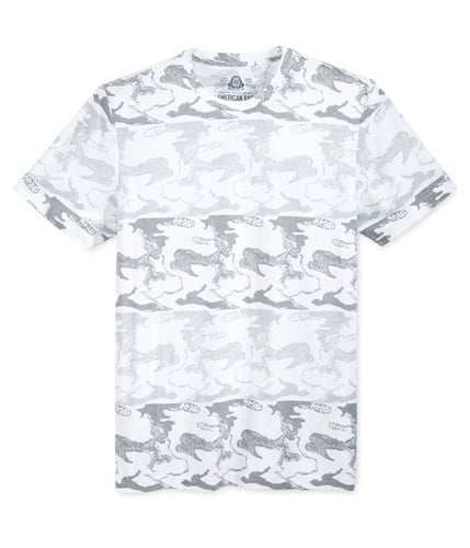 American Rag Mens Abstract Stripe Graphic T-Shirt brightwhite L