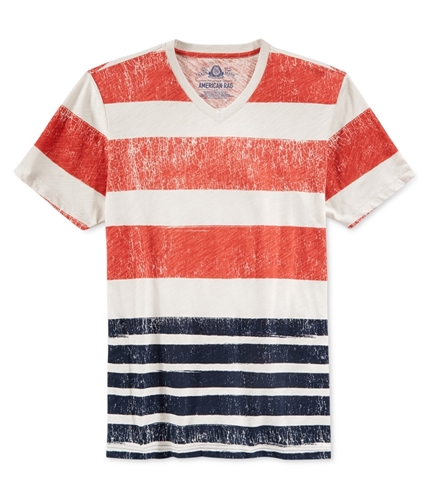 American Rag Mens Stripe Basic T-Shirt weatheredred M