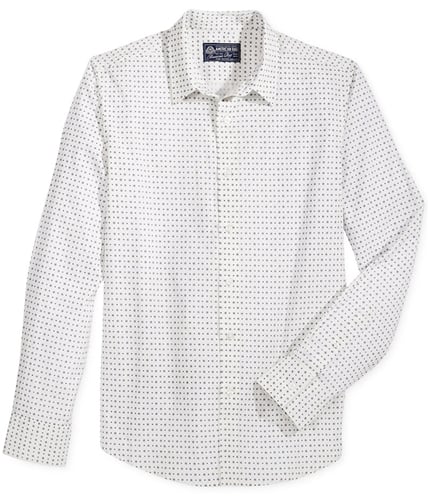 American Rag Mens Snowflake-Print Button Up Shirt freshmist S