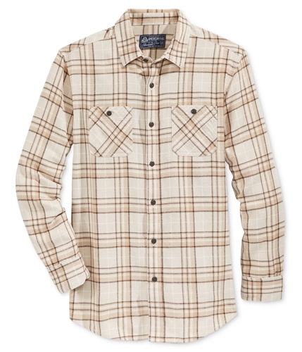 American Rag Mens Flannel Button Up Shirt stoneblock XL