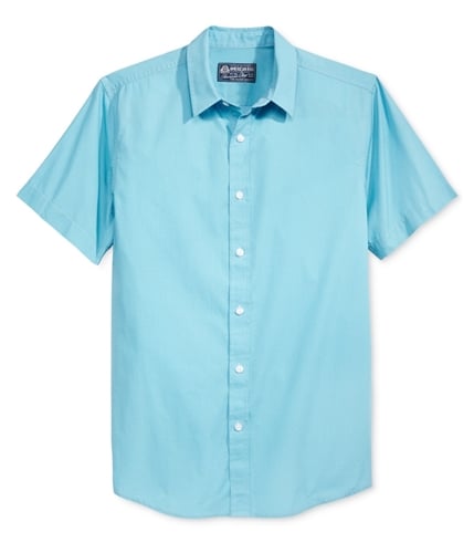 American Rag Mens Rodriquez Button Up Shirt bluemist M