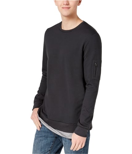 American Rag Mens Solid Sweatshirt darklead M