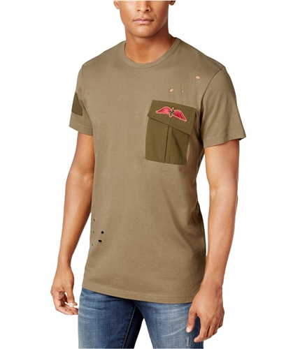 American Rag Mens Ripped Basic T-Shirt simplesage S