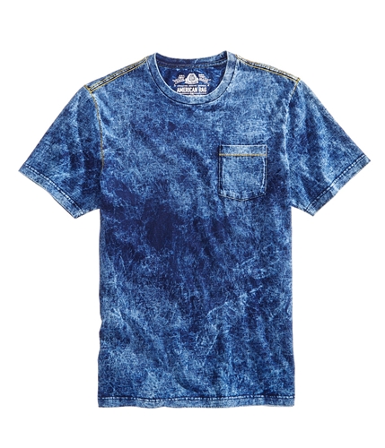 American Rag Mens Washed Basic T-Shirt indigo M