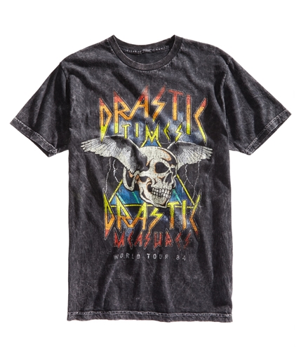American Rag Mens Drastk Graphic T-Shirt black XL