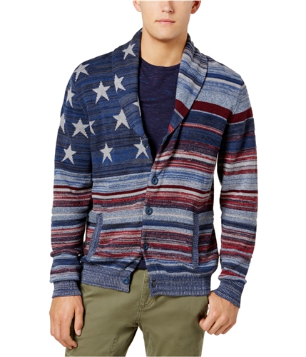 American Rag Mens Stars and Stripes Cardigan Sweater basicnavy M
