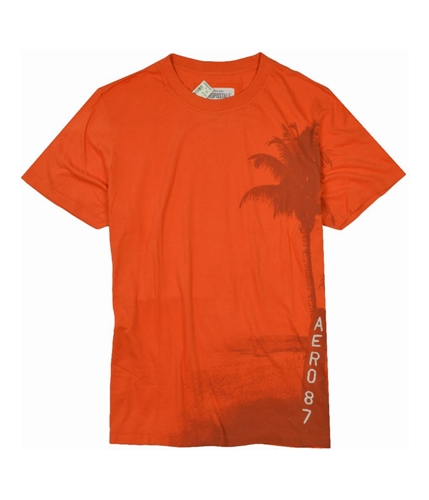 Aeropostale Mens Palm Tree Aero 87 Graphic T-Shirt brightorange 2XL