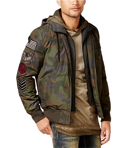 Buy a American Rag Mens Hooded Camo Bomber Jacket Tagsweekly