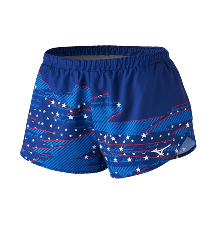 Mizuno Womens 2.5 Inch Drylite Athletic Workout Shorts blue M